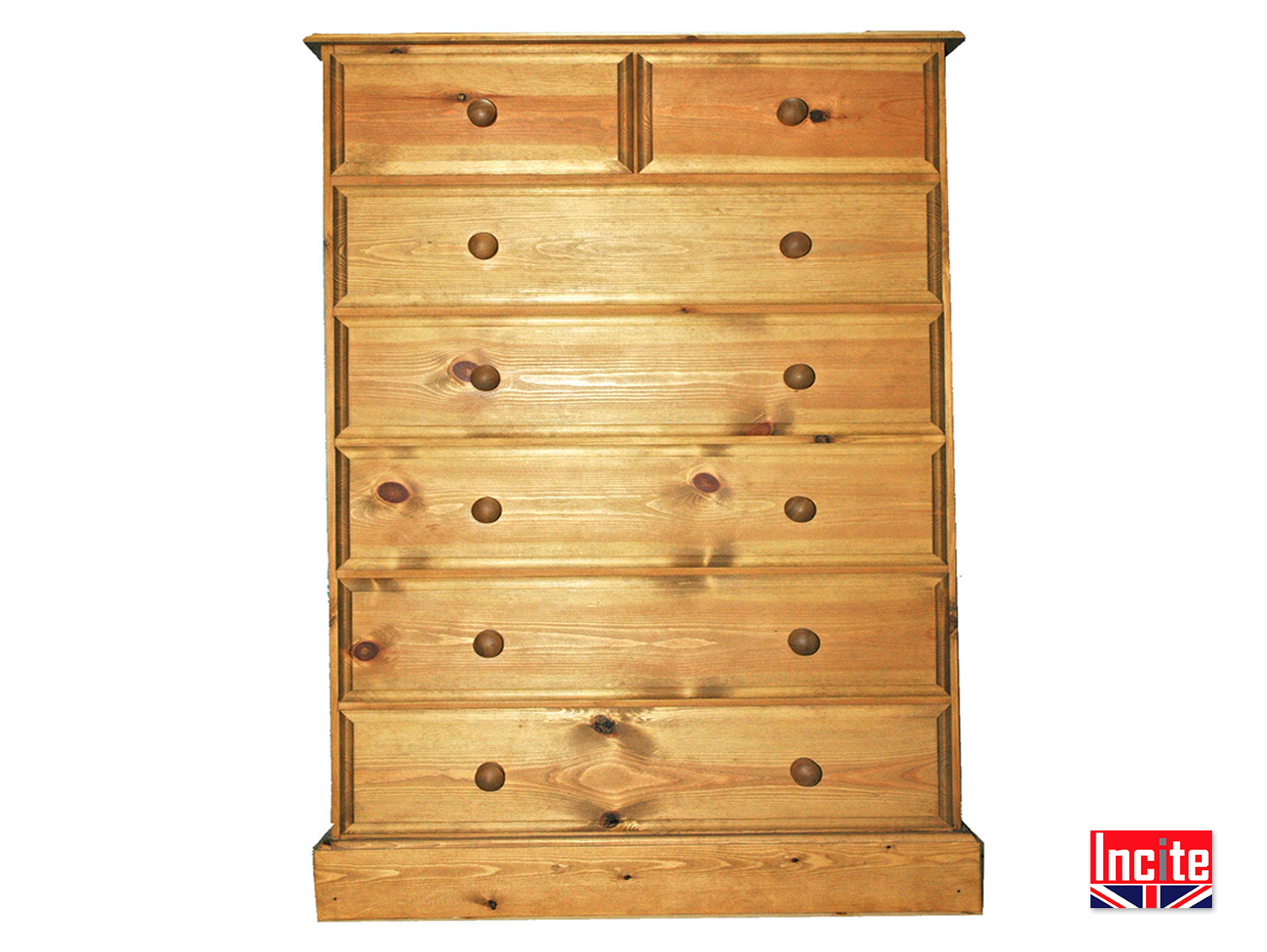 Handmade Farmhouse Solid Pine Chest of Drawers